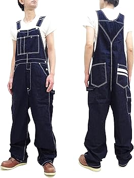 Amazon | (桃太郎ジーンズ) オーバーオール 01-5001 メンズ 桃太郎